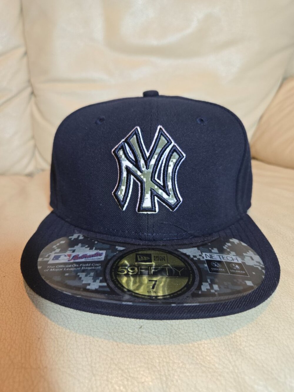Camo Armed Forces NewEra NewYork Yankees 59Fifty Baseball Cap Fitted Hat Size 7